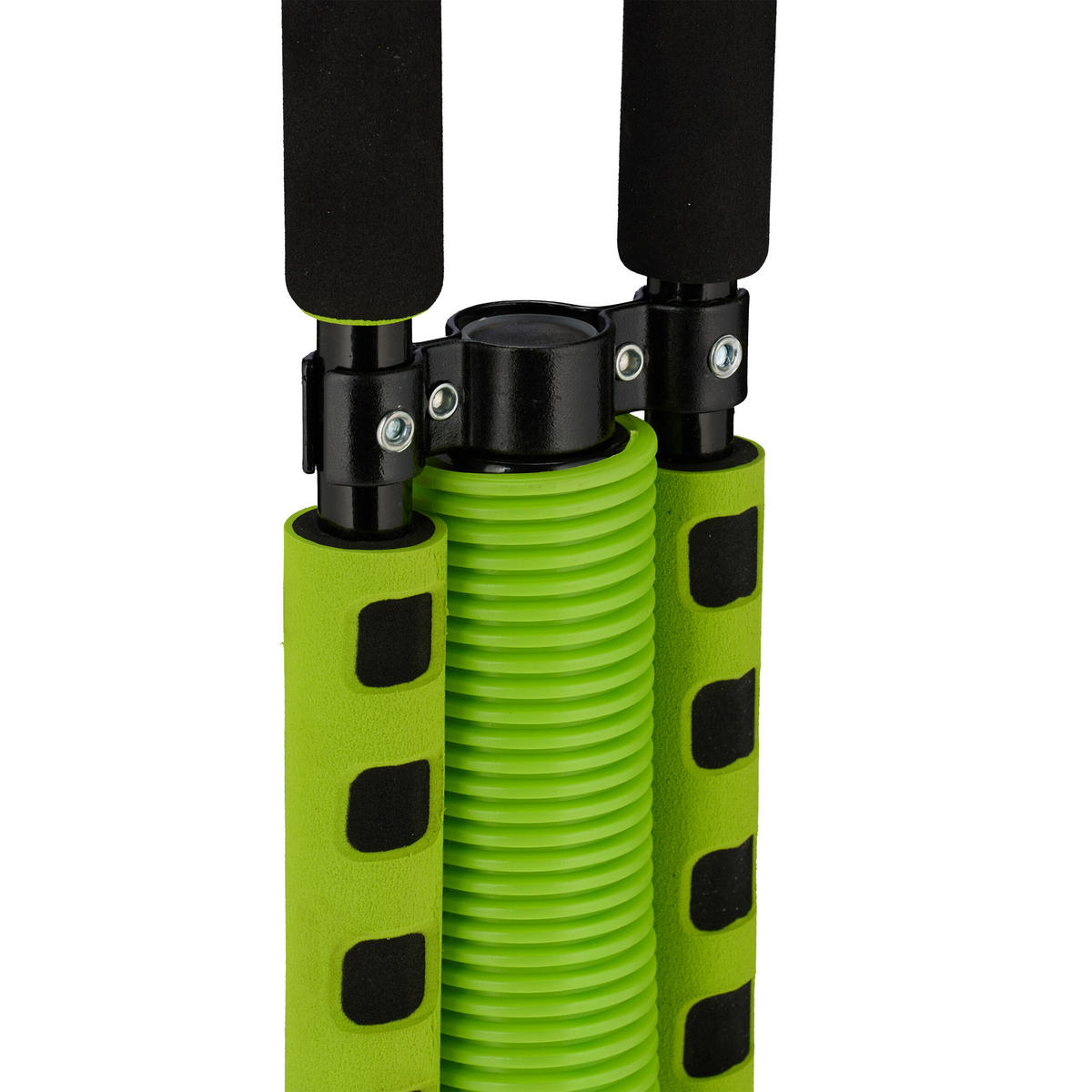 POGO-STICK - Grün, Kunststoff/Textil (29/6cm) - Relaxdays