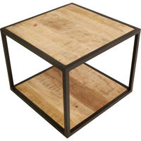 BEISTELLTISCH Jack - Schwarz - 50/50/40 cm - Schwarz, Metall (50/50/40cm) - Lesli Living