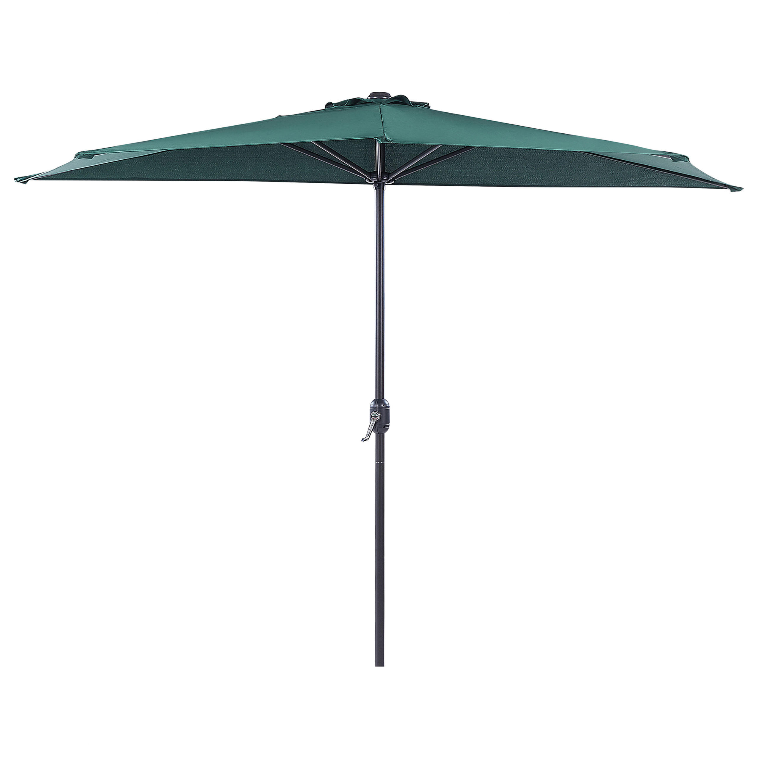 Beliani SLUNEČNÍK půlkulatý 270/100/235 cm zelený Galati