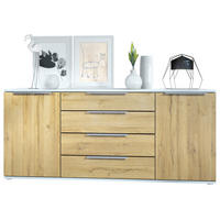 SIDEBOARD Porto Eiche Natur - Eichefarben, Holzwerkstoff (166.5/72.5/35cm) - Vladon