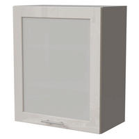 KÜCHENHÄNGESCHRANK Brerra W2S/60 Grau / RAL 9001 creme Hochglanz 60 / 32,5 / 72cm - Creme/Grau, Holz/Holzwerkstoff (60/72/32.5cm) - Feldmann-Wohnen