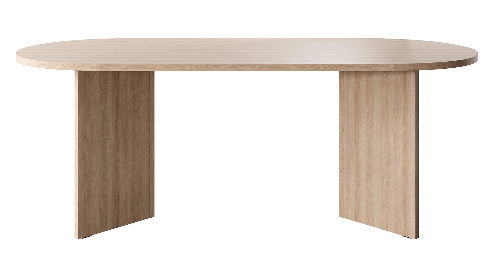 ESSTISCH Ovo Holzoptik Lindberg Eiche 204/90/75 cm - Eichefarben/Beige, Holzwerkstoff (204/90/75cm) - Selsey