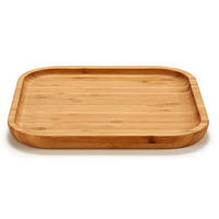 SNACKPLATTE Squared Braun 20/20/1,5 cm - Braun, Naturmaterialen (20/1.5/20cm) - Kinvara