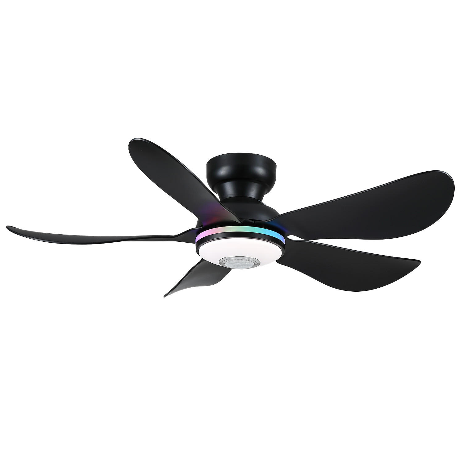 Surtime Deckenventilator Schwarz 91.4x24x91.4 cm