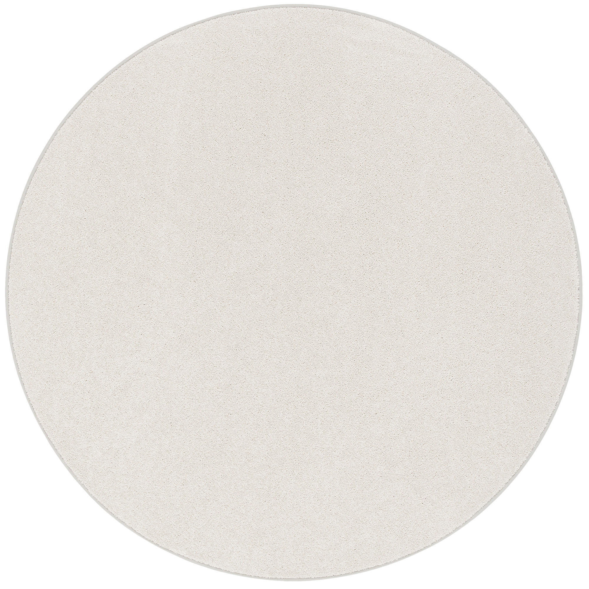 HOCHFLOR VELOURS TEPPICH LUNA RUND - Hellgrau, Textil (133/133cm) - Snapstyle