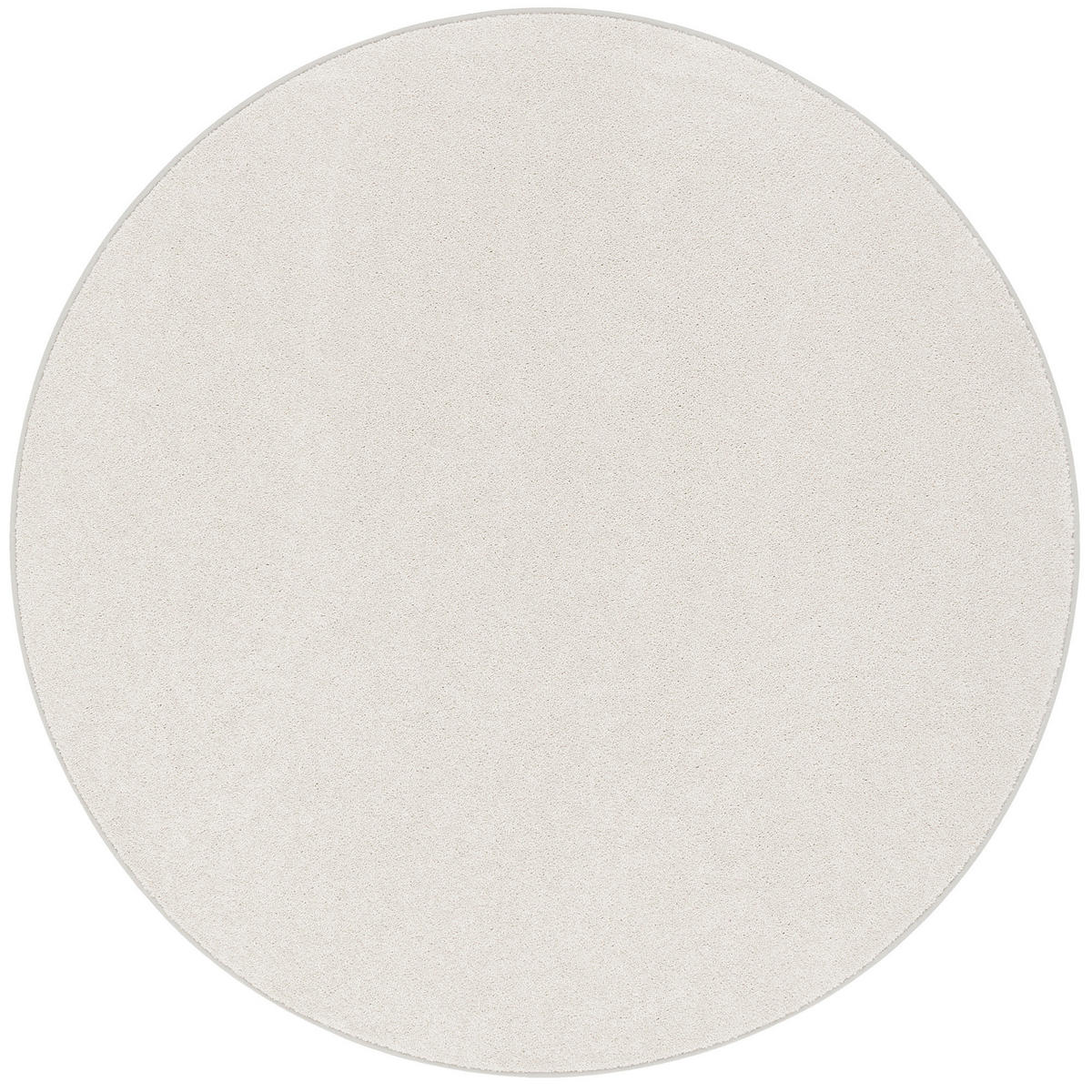 HOCHFLOR VELOURS TEPPICH LUNA RUND - Hellgrau, Textil (133/133cm) - Snapstyle