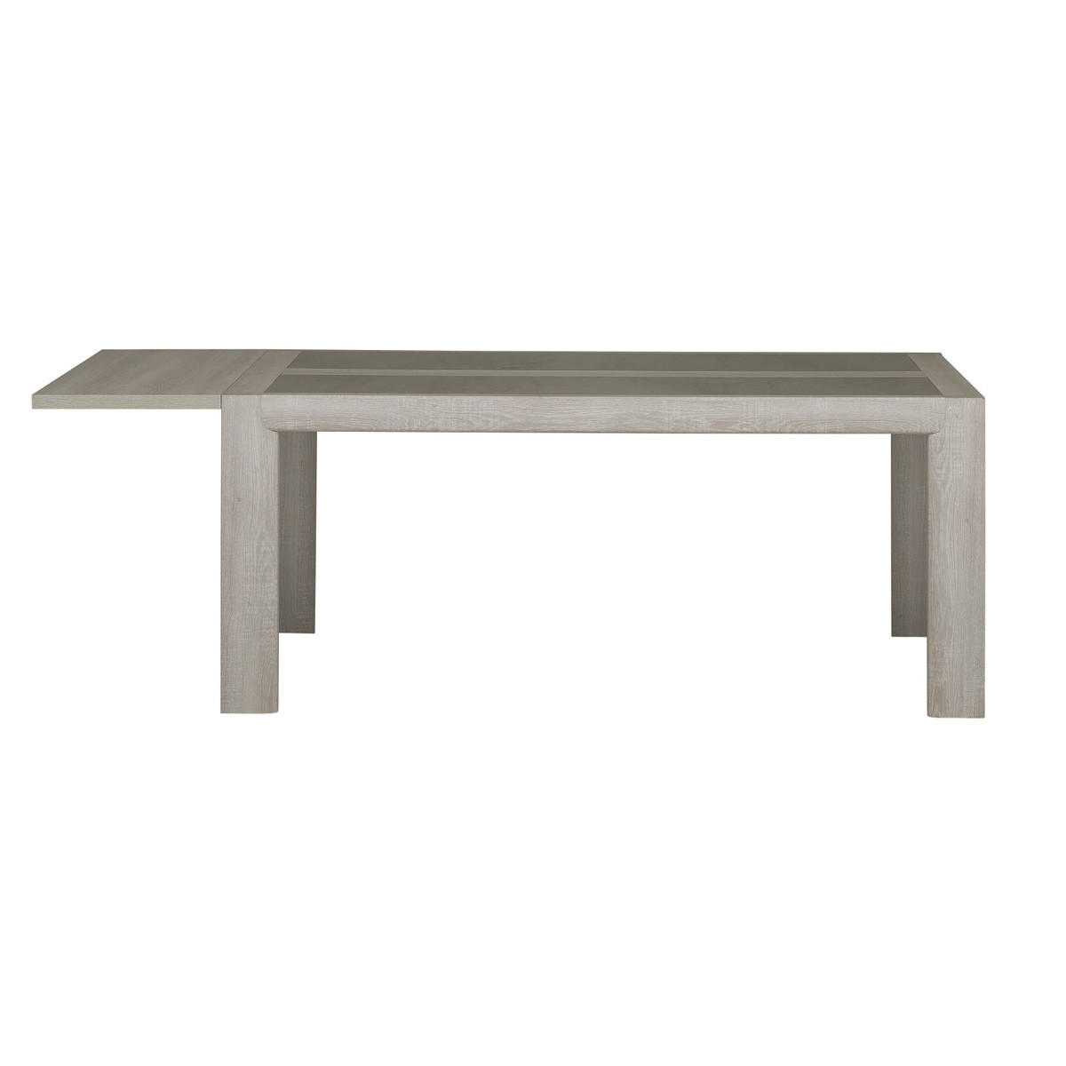 RECHTECKIGER Esstisch für 10 Personen mit Verlängerung - Französische Herstellung - 90/180/77 cm - Eichefarben, Holzwerkstoff (90/180/77cm) - Calicosy