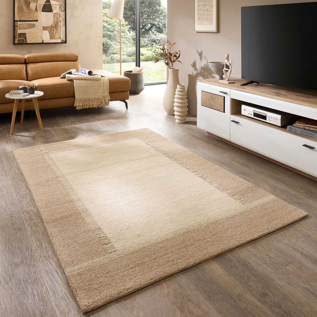 TUFTTEPPICH Natur Loop 140x200 cm - Beige, Textil (140/200cm) - Natur Pur