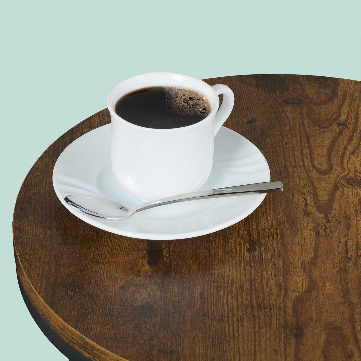 2-TLG.SATZTISCH-SET - Multicolor, Holzwerkstoff/Kunststoff (70/70/45cm) - Relaxdays