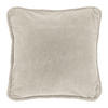 DEKOKISSEN Carmel Weiß 45/45/8 cm - Weiß, Textil (45/45cm) - Unique Living