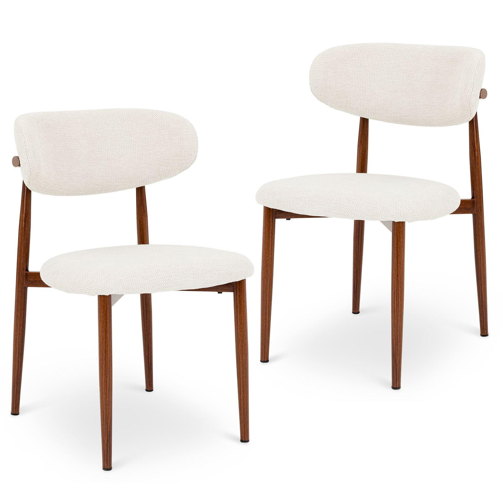 ESSZIMMERSTUHL ACOSTA 2er-Set weiß - Weiß, Textil (49/79/48cm) - IDIMEX