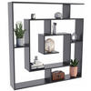 BÜCHEREGAL LEON Schwarz 125/21/129 cm - Schwarz, Holzwerkstoff (125/129/21cm) - Matkam Möbel