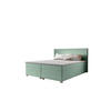 BOXBETT SIMPLE mit Matratze H3, Bonell und Topper 140x200 COSMIC 16 - Grün, Textil (140/200cm) - Bedante
