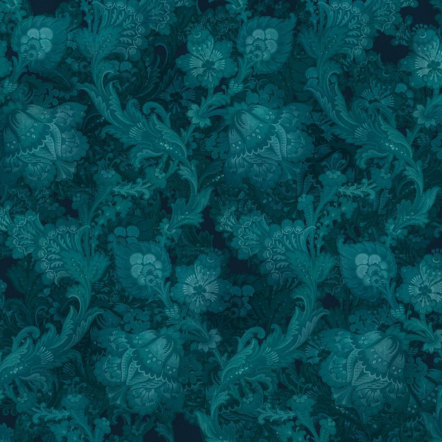 FOTOTAPETE Nachtblumen 400 x 280 cm - Grün, Papier (400/280cm) - Sanders & Sanders
