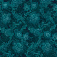FOTOTAPETE Nachtblumen 400 x 280 cm - Grün, Papier (400/280cm) - Sanders & Sanders