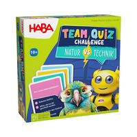 DENKSPIEL Team Quiz Challenge - Natur vs. Technik, ab 10 Jahren - Multicolor, Naturmaterialien (15.3/15.3cm)