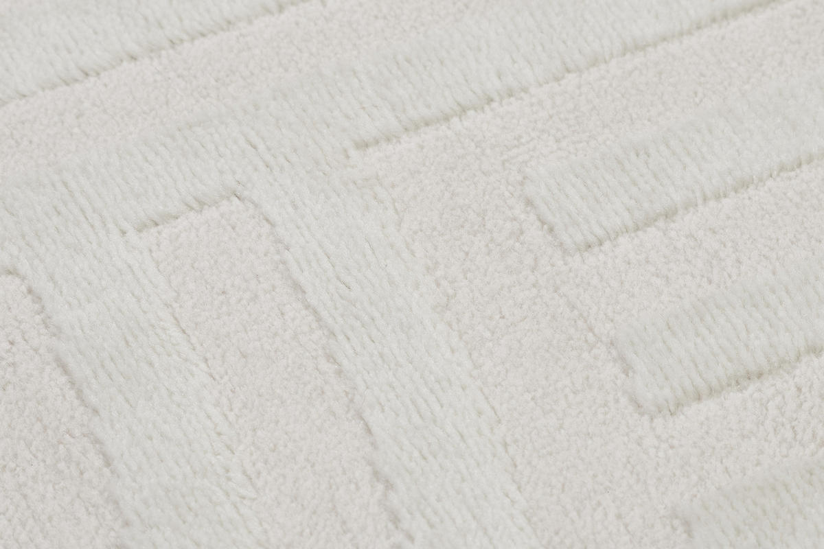 TEPPICH HYGGE Weiß 120/170 cm - Weiß, Kunststoff (120/170cm) - Tapiso