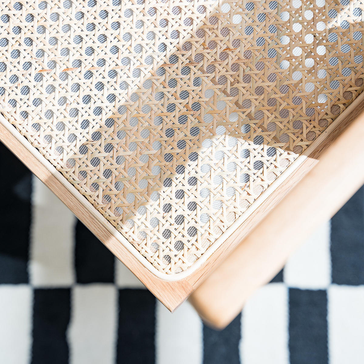 ARMLEHNENSTUHL mit Wiener Geflecht - Eiche massiv - Beige, Holz (51/77/54cm) - home24