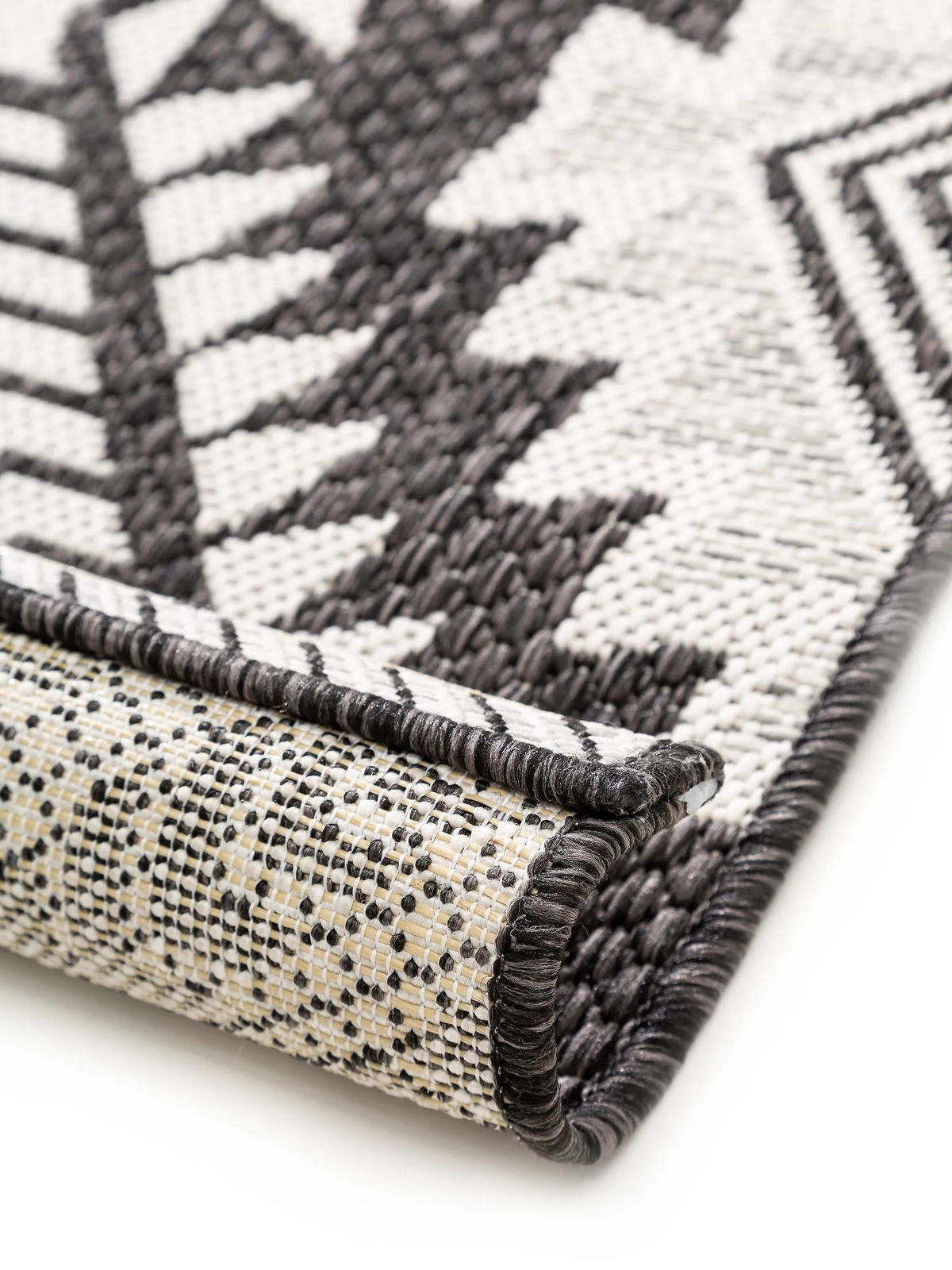 OUTDOORTEPPICH Cleo Schwarz 160x230 cm - Schwarz, Kunststoff/Textil (160/230cm) - benuta Nest