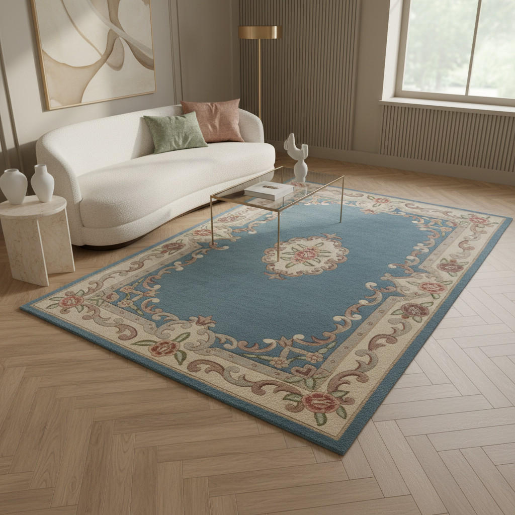 Thumbnail - Kadima Design Wollteppich, Blau, Textil, Orientalisch, Rechteckig, 150x240 cm, in verschiedenen Größen erhältlich, Teppi...