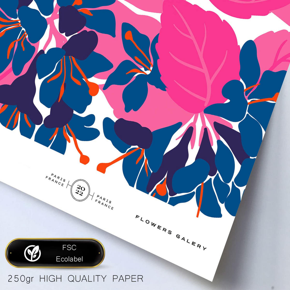 POSTER Set Mit 6 Blumen- und Botanische Galerie Größe A3 & A4 Weißer Rahmen - Weiß, Papier (29.7/1cm) - Nacnic