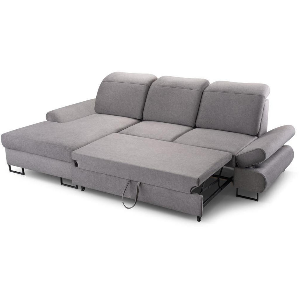 Thumbnail - Beautysofa Eckschlafsofa, Blau, Textil, L-Form,L-Form, 265x156 cm, Wohnzimmer, Sofas & Couches, Wohnlandschaften, Ecksof...