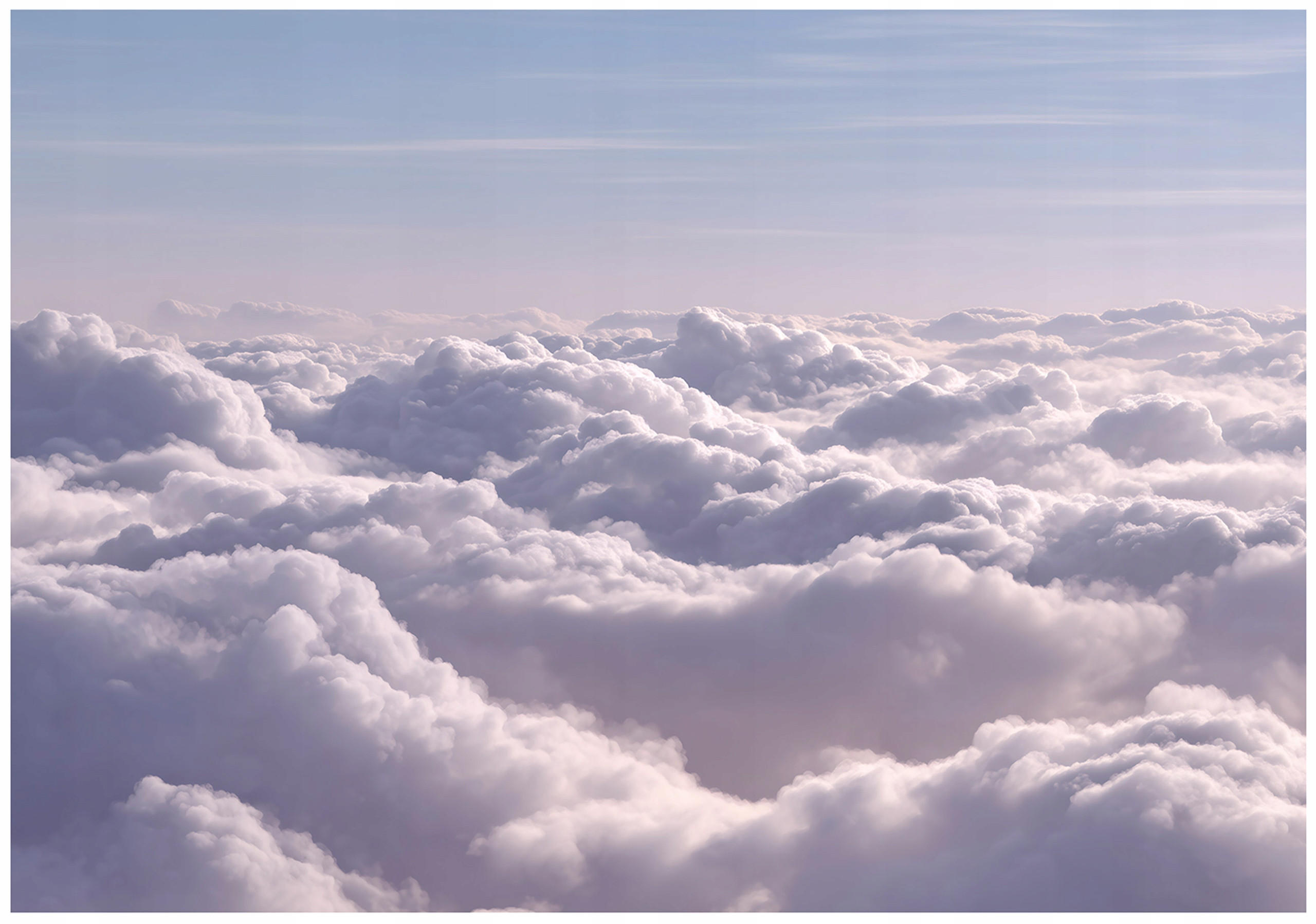 FOTOTAPETE Wolken Himmel Weiß 150x105 cm - Multicolor, Papier (150/105cm) - Wallarena