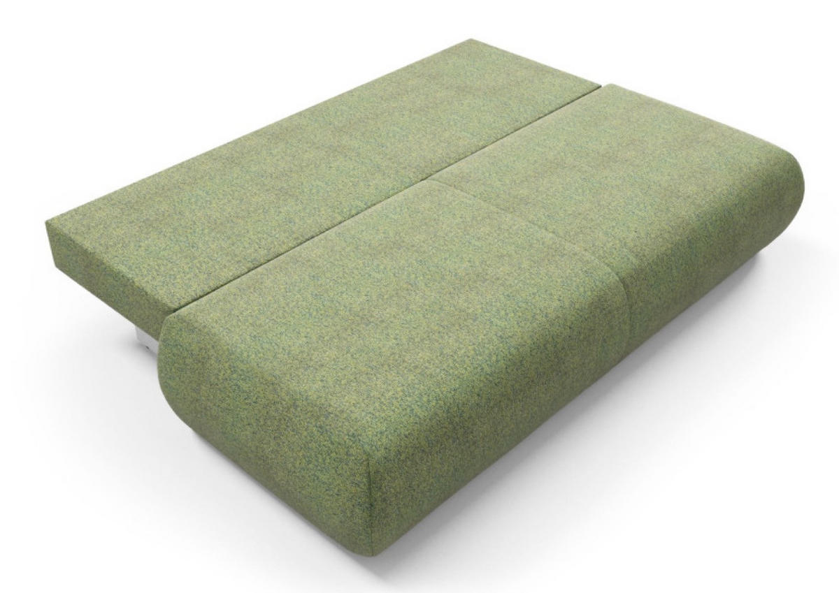 SITZSOFA Grün PENTI Mit Schlaffunktion Bez Armlehnen - Grün, Textil (214/74/100cm) - Sepro Meble