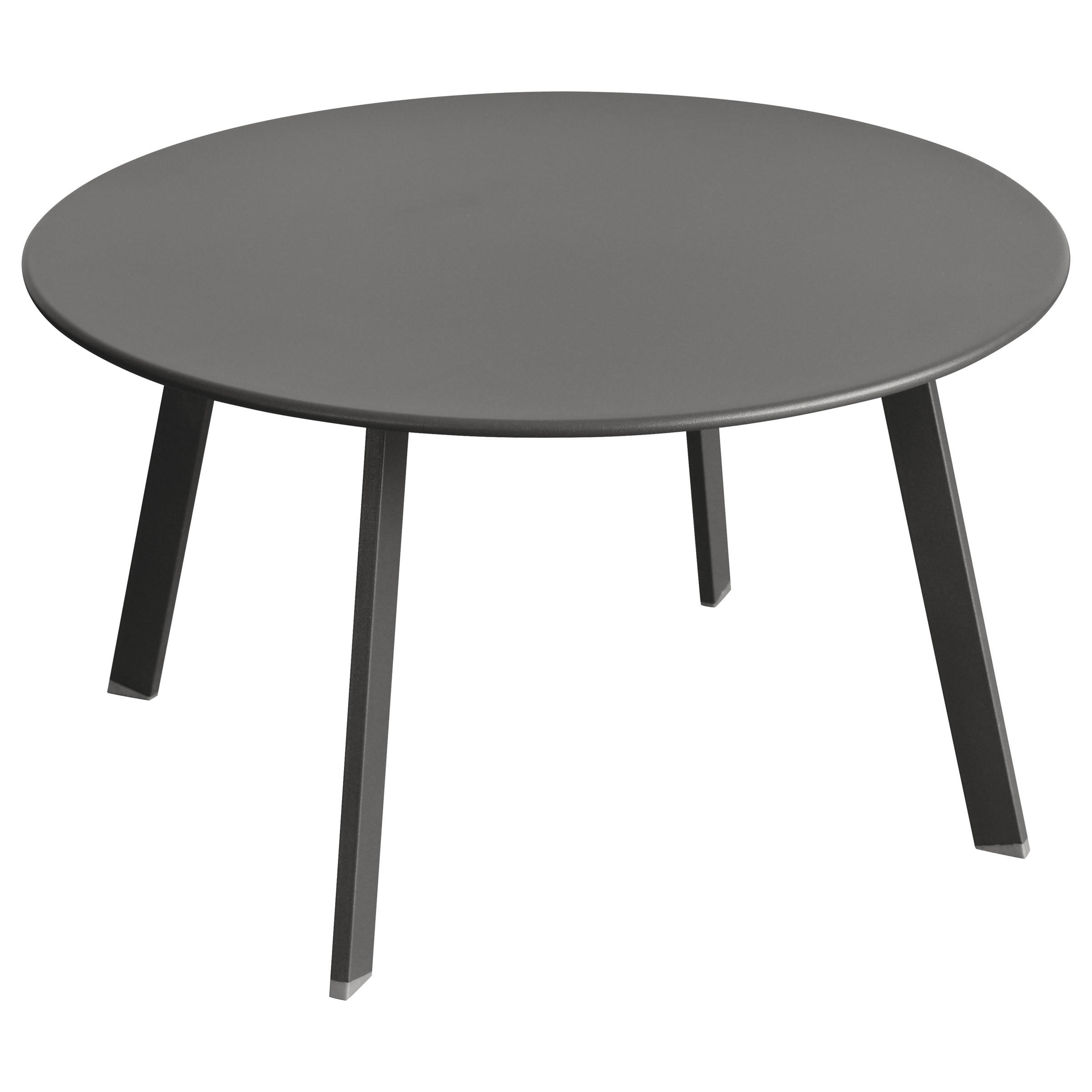 GARTENTISCH Metall Saona Ø 70 cm - Grau, Metall (70/70/39.5cm)