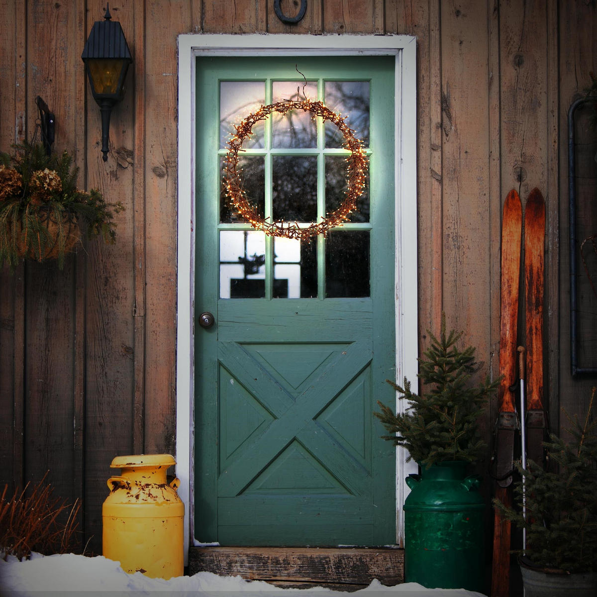 LED LICHTERKRANZ Ø48 cm 400 LEDs Warmweiß - Schwarz, Metall (48/6/48cm) - ECD-Germany