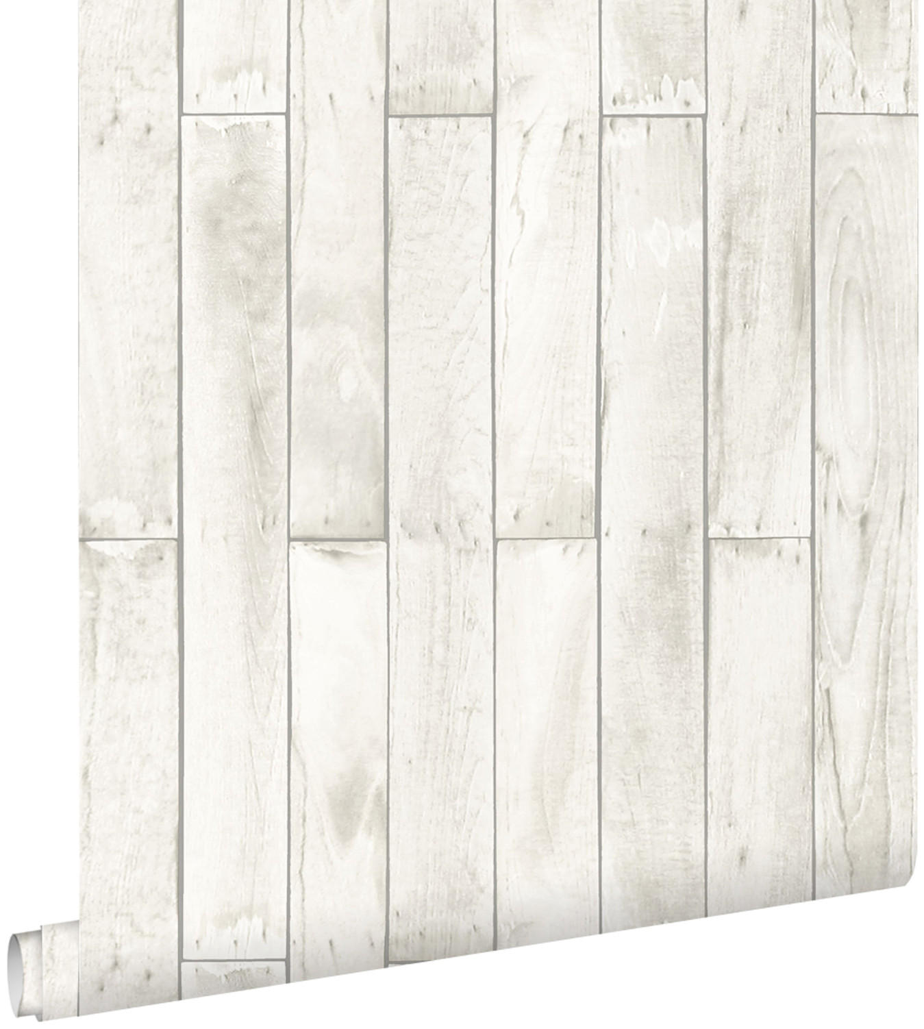 TAPETE Holzoptik 53 cm x 10.05 m - Weiß, Papier (53/1000cm) - ESTAhome