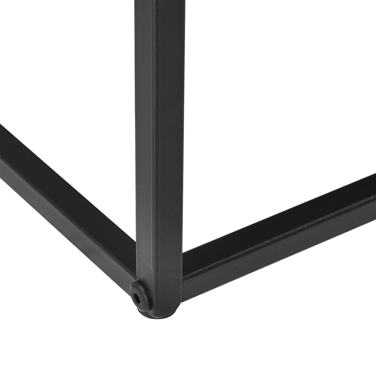 COUCHTISCH Nyker 100/50/47 - Schwarz, Metall (50/100/47cm) - [en.casa]