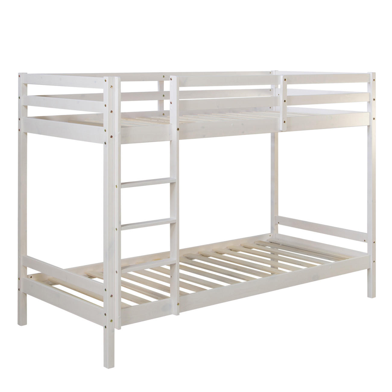 ETAGENBETT 90/200 cm Weiß - Weiß, Holz - Homestyle4u