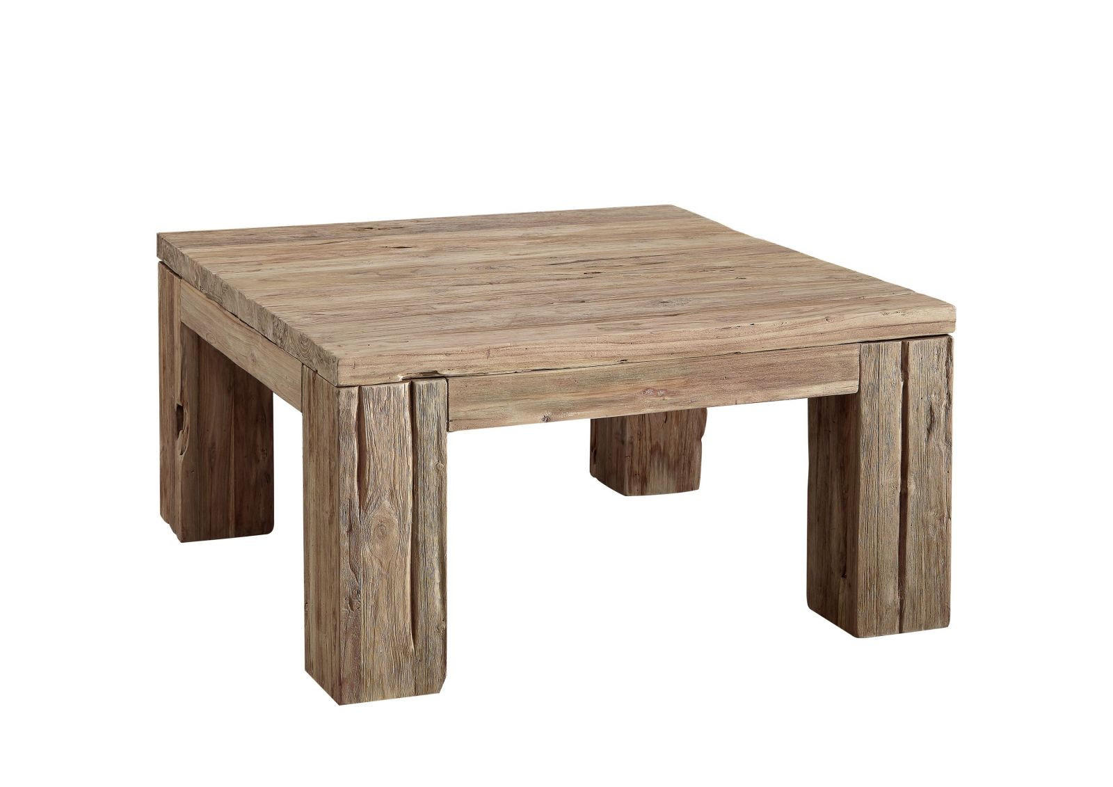 COUCHTISCH Teak 90x90x45 BASSANO #104 - Braun, Holz (90/90/45cm) - Massivmoebel24