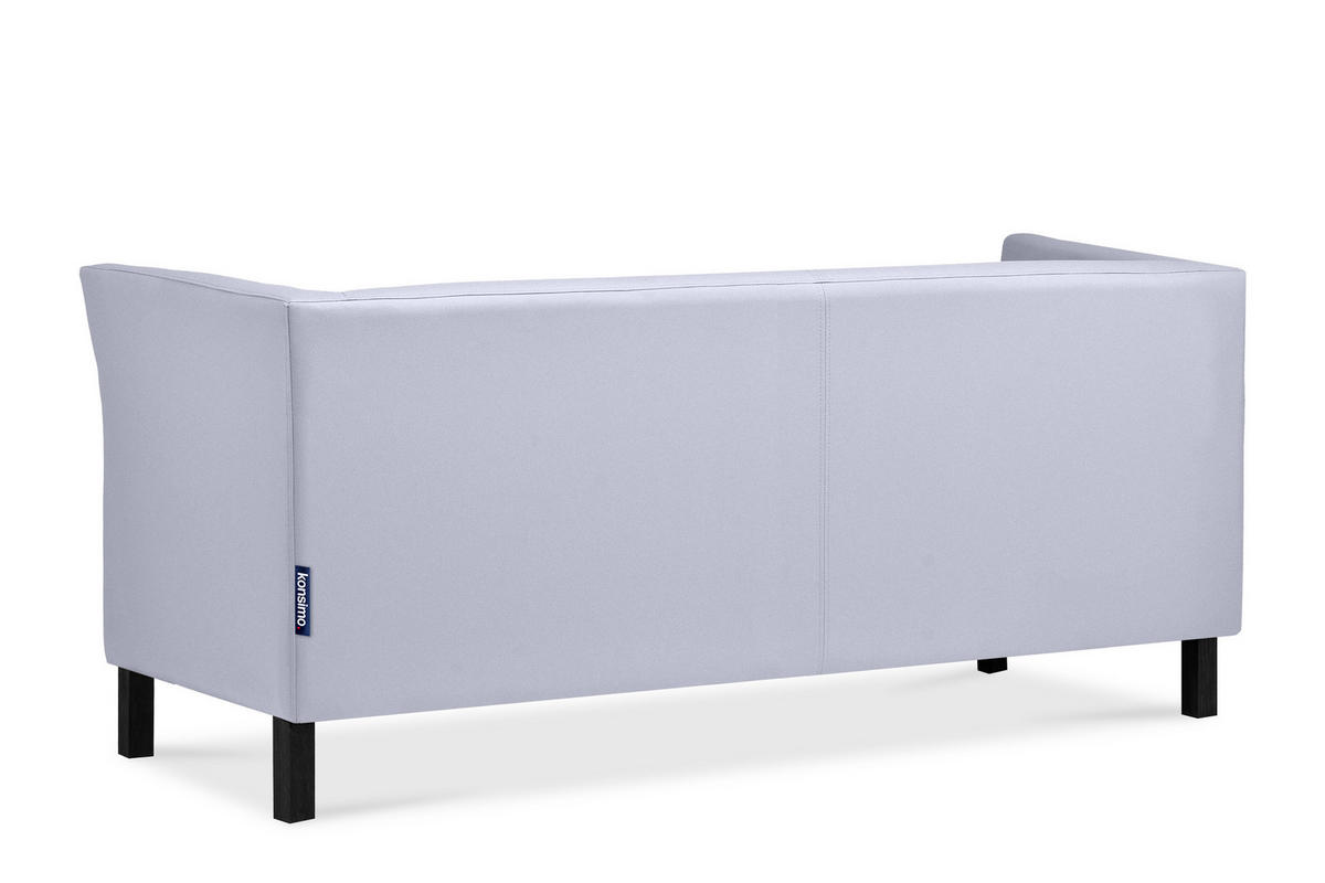 3-SITZER-SOFA ESPECTO Lederoptik, grau - Schwarz/Grau, Textil (67/71/171cm) - KONSIMO®