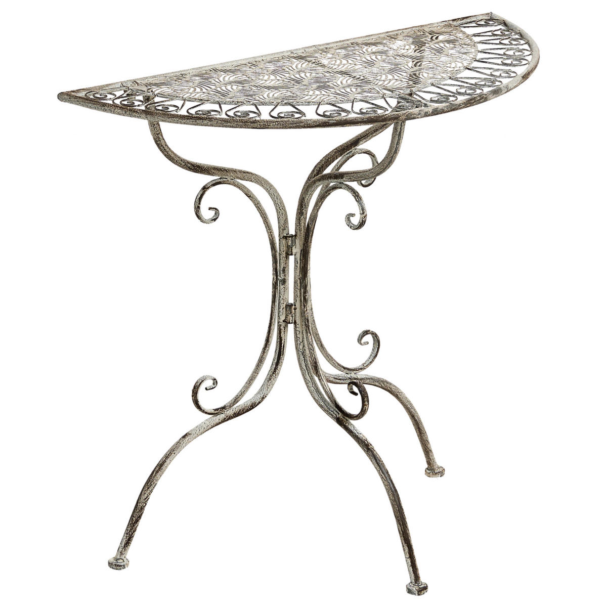 SET BISTRO pliabil metal gri Nurra - gri, metal - Beliani