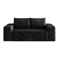 2-SITZER-SOFA DE-34704 Boneless-Modul Schwarz - Schwarz, Textil (90/83/180cm) - ComfortXL