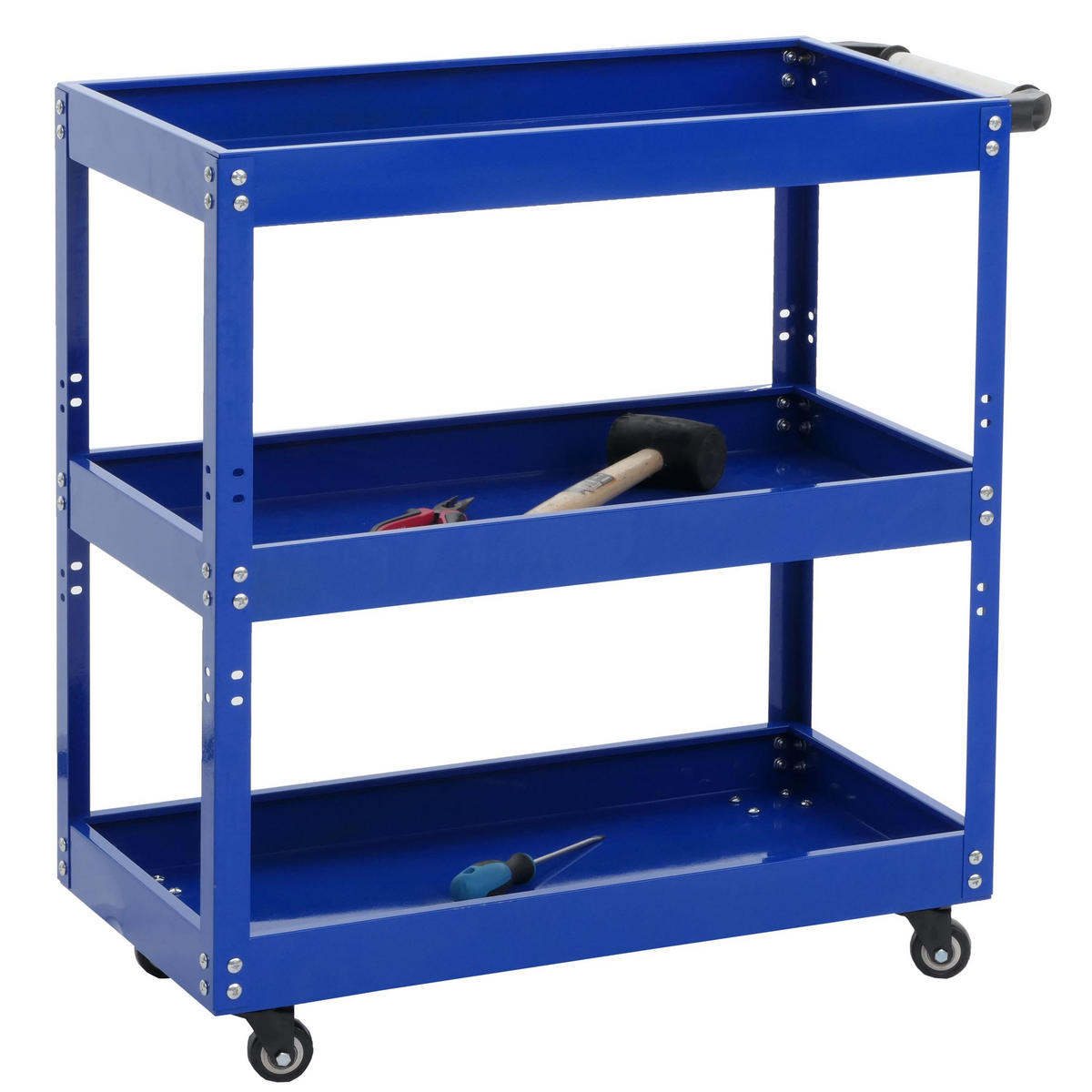 WERKZEUGWAGEN Blau - Blau, Metall (73/73/36cm) - MCW