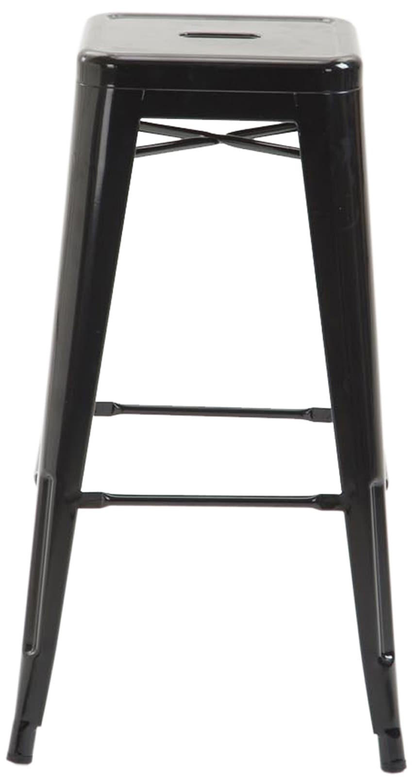 BARHOCKER MILAN Schwarz Metall - Schwarz, Metall (43/76/43cm) - DELUKE
