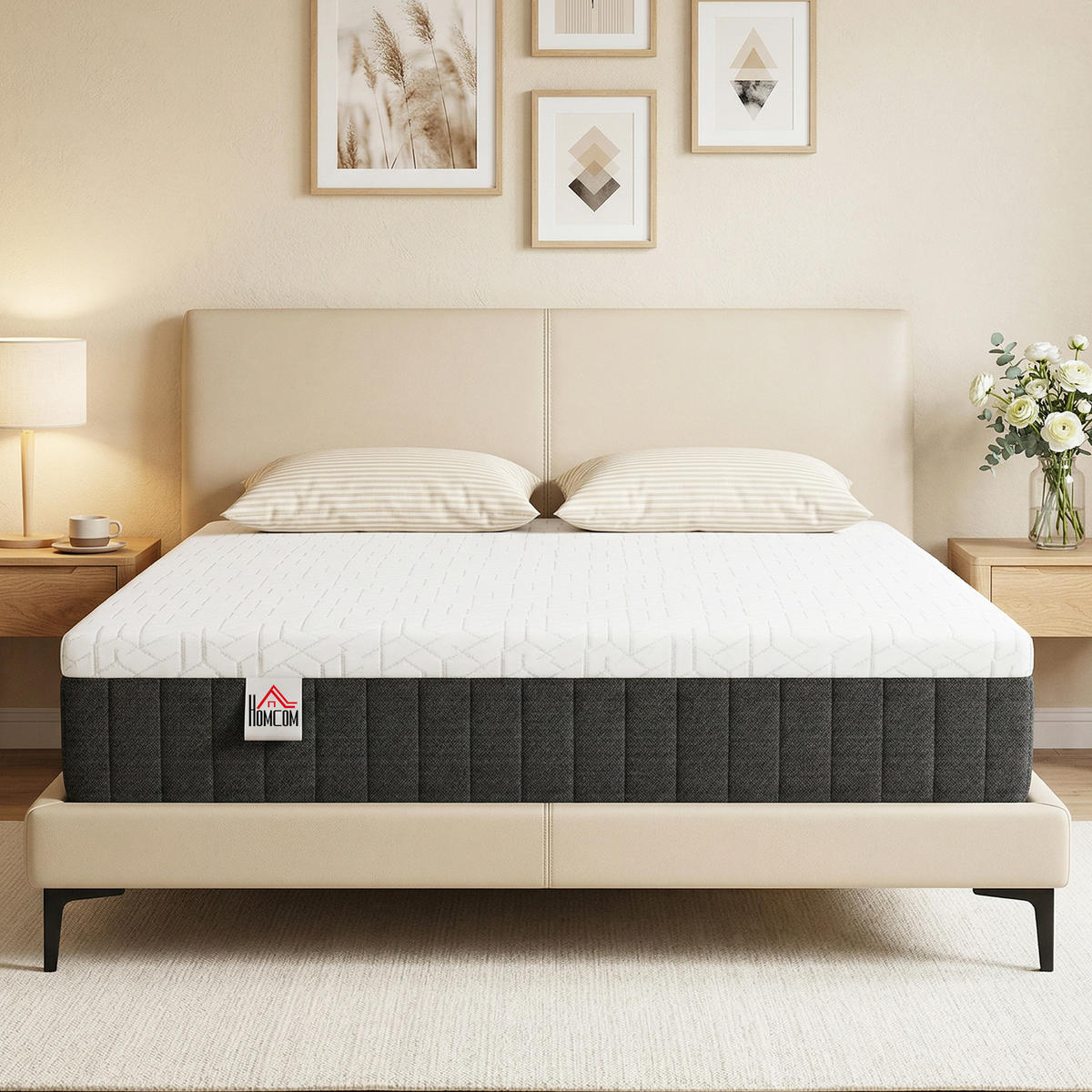 MATRATZE 140/190 cm DE-18537 - Grau, Textil (140/190cm) - ComfortXL