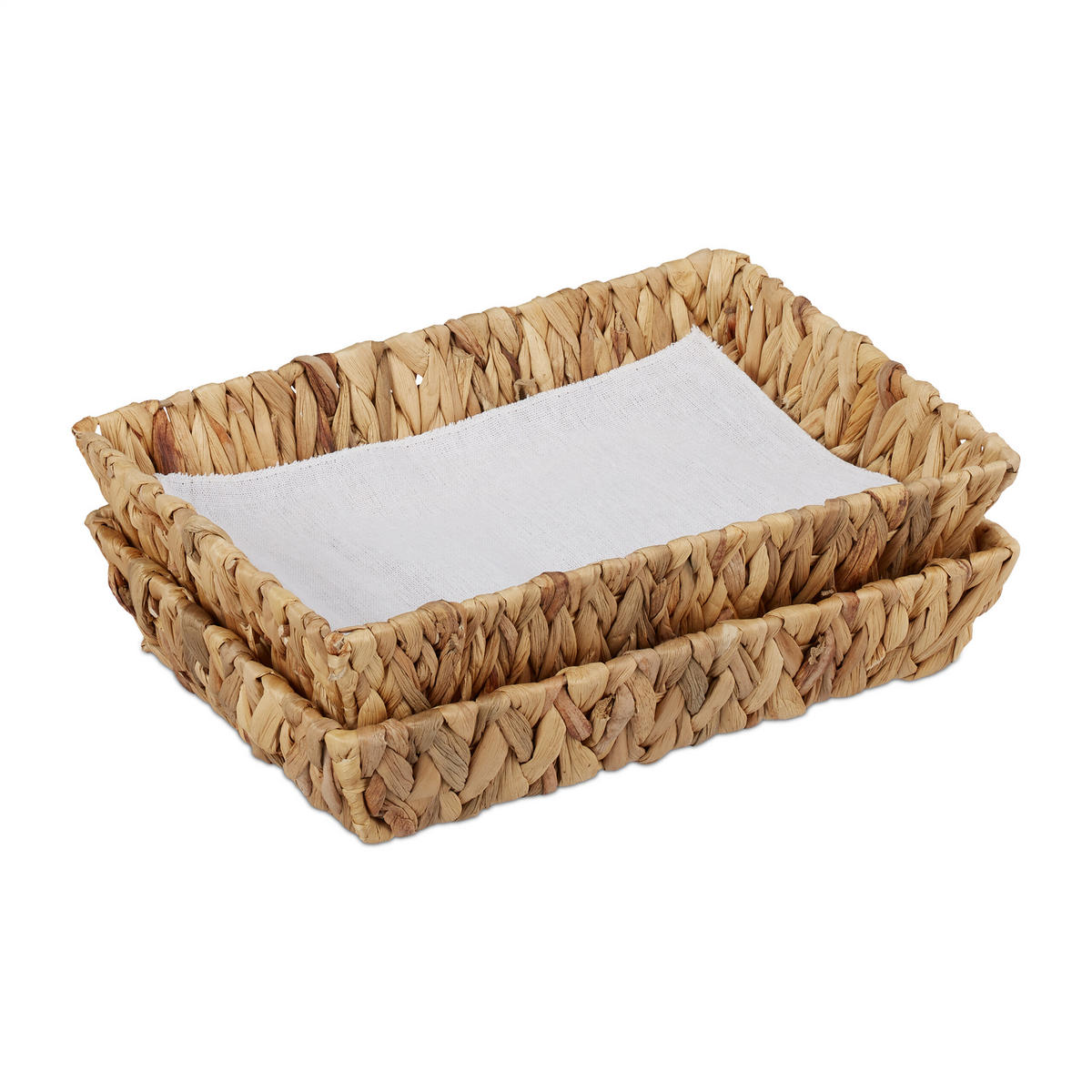 2XOBSTSCHALE - Multicolor, Textil (7cm) - Relaxdays