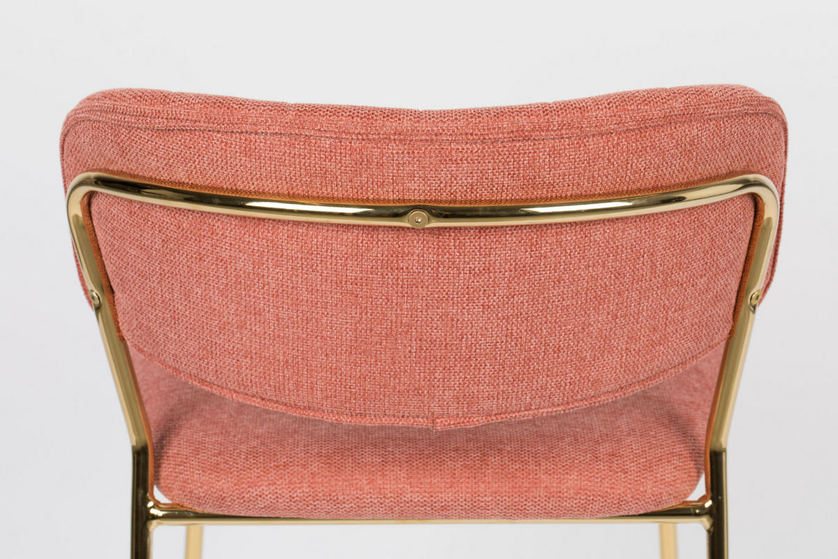 BARHOCKER Jolien - Rosa - 54/48/89 cm - 2er-Set - Pink, Textil (48/89/54cm)