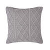 KISSENHÜLLE Strick-Muster 45/45 cm - Grau, Textil (45/45cm) - Homescapes