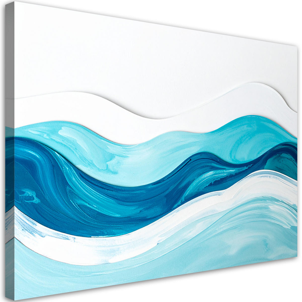 LEINWANDBILD Natur und Botanik 100x70cm - Blau, Textil (100/70cm) - Feeby