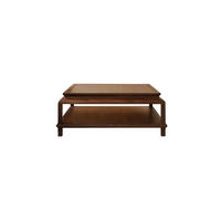 COUCHTISCH Achille Dunkelbraun aus Akazie - Dunkelbraun, Holz (103/103/40cm) - Tikamoon