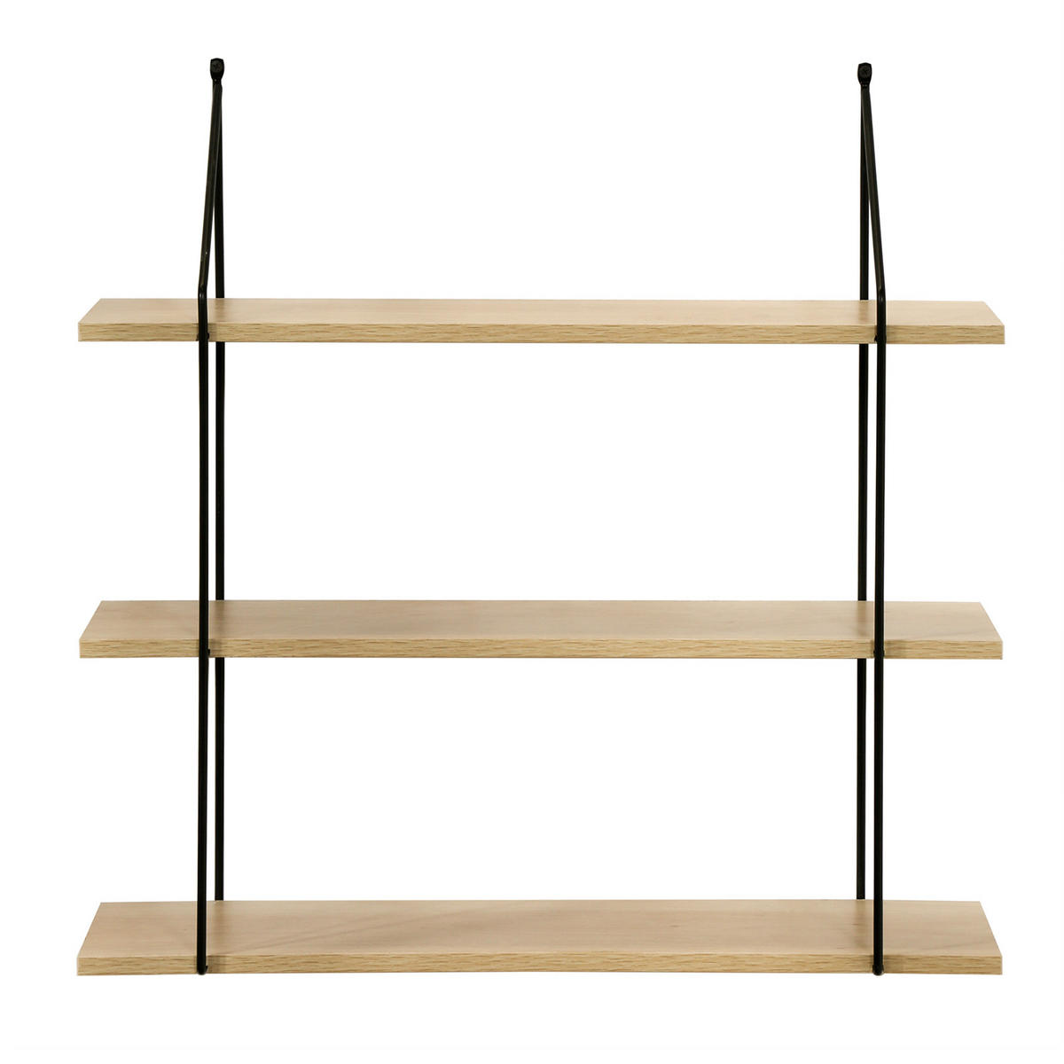 WANDREGAL 3 Ebenen Holzdekor L60 cm - Eichefarben, Holzwerkstoff (15/60/60cm) - Calicosy