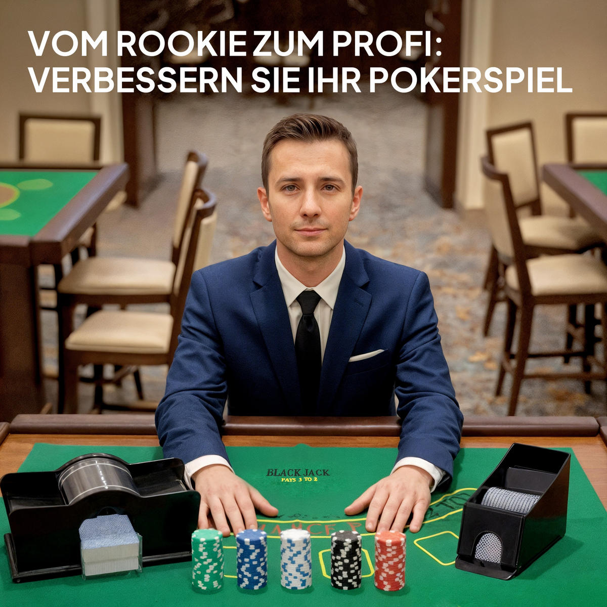 POKERSET DE-10830 300 Chips & Kartenmischer für 8 Spieler Silber - Silberfarben, Metall (30/36cm) - ComfortXL