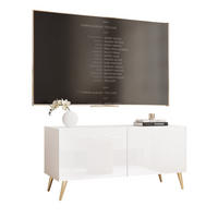 TV-LOWBOARD ANGEL Weiß glänzend stehend mit LED-Beleuchtung 100 cm - Weiß, Holzwerkstoff (100/49/40cm) - Idohome