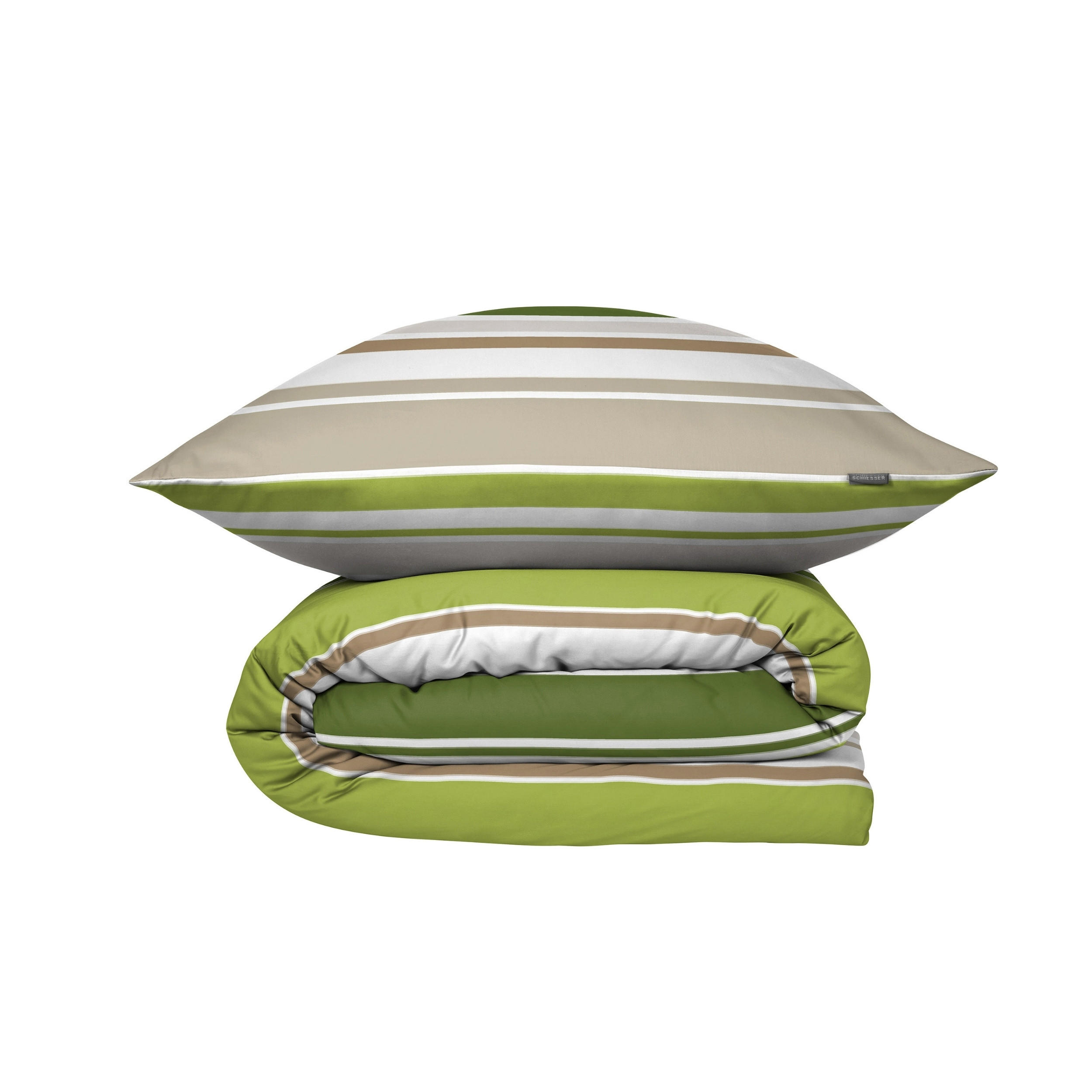 BETTWÄSCHESET Jade - Renforcé - 2-teilig - 155 x 220 cm - Grün - Grün, Textil (155/220cm) - SCHIESSER