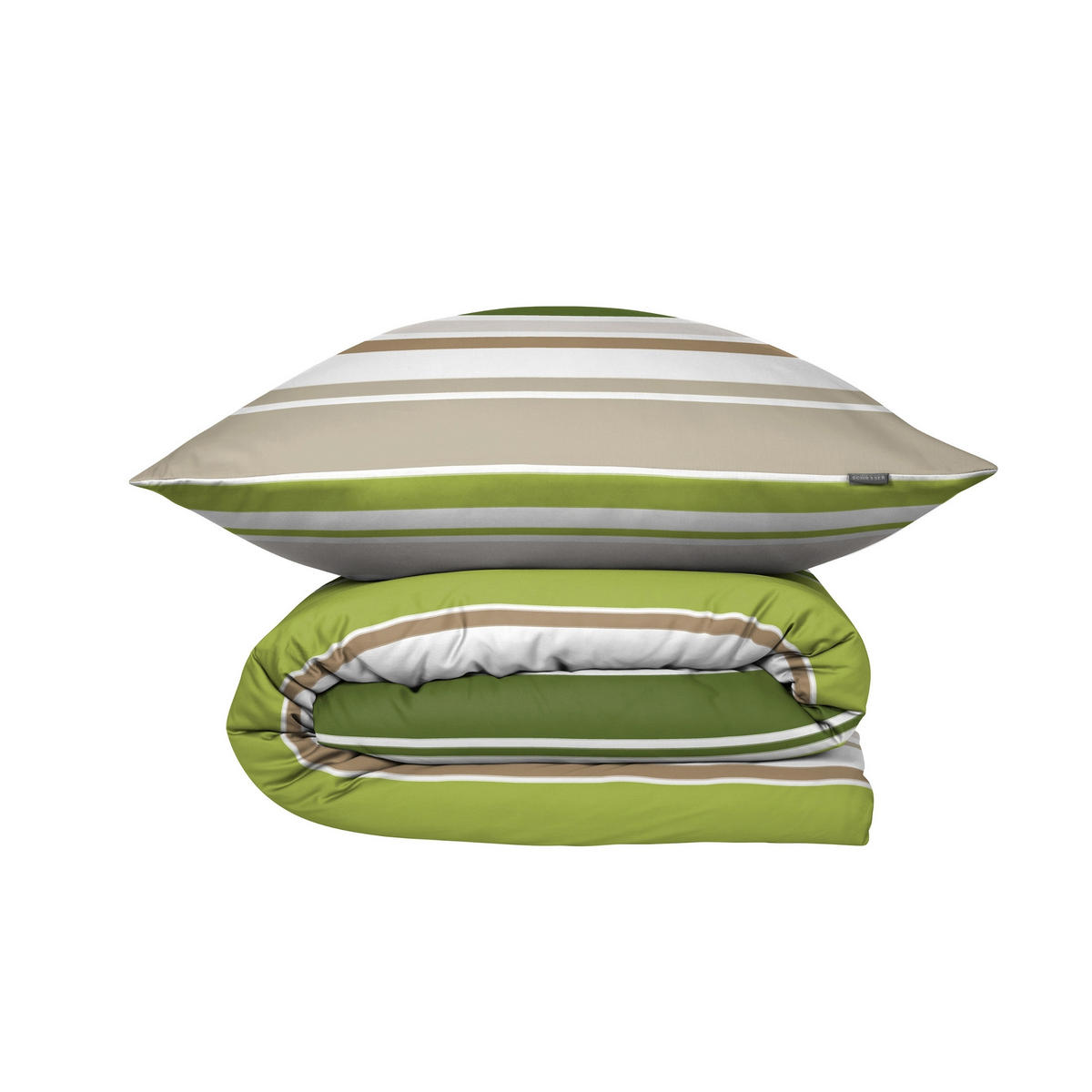 BETTWÄSCHESET Jade - Renforcé - 2-teilig - 155 x 220 cm - Grün - Grün, Textil (155/220cm) - SCHIESSER